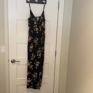 High Slit Maxi Floral Wrap Dress